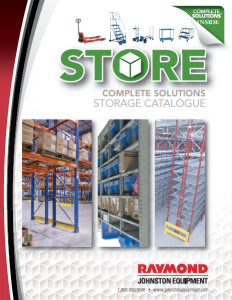 Johnston Equipment Storage Solution Product Catalogue