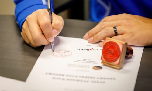 Inspection de routine des rayonnages