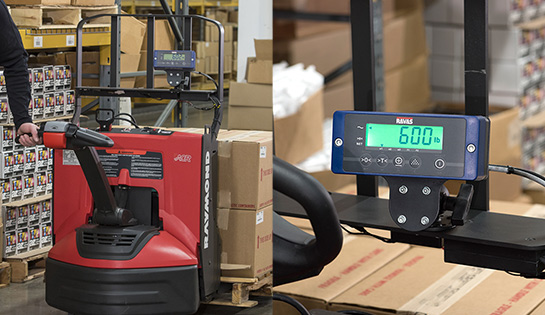walkie pallet jack, weigh scale