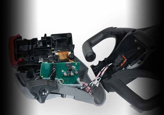 Raymond 6210 Walkie Straddle Stacker; Walkie Pallet Stacker with CAN bus wiring in handle