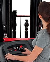 Raymond stand up end control forklift