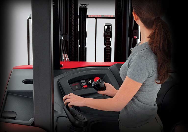 Raymond stand up counterbalanced ergonomic easy to use handle