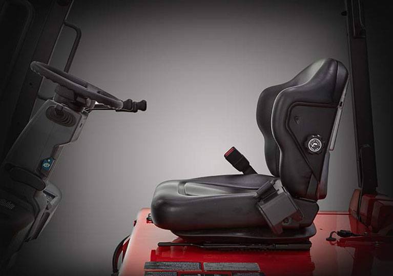 Operator's Compartment on Raymond sit down forklift truck