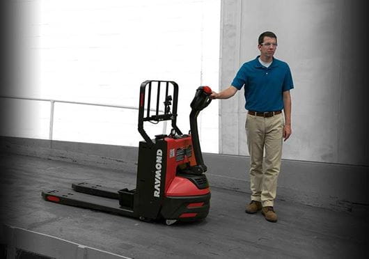 Raymond 8210 walkie pallet jack with antiroll braking