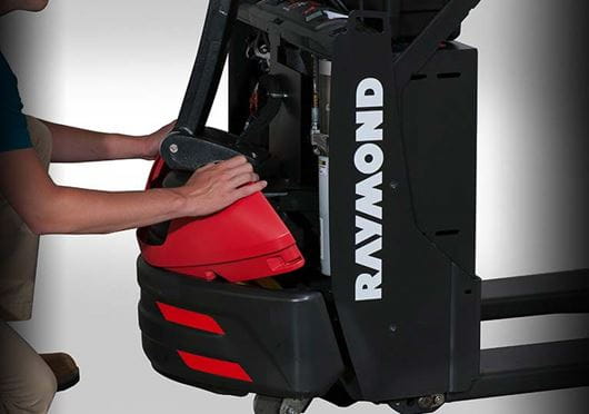 Raymond 8210 walkie pallet truck with removable polymer cover