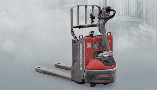 Raymond 8210 power pallet truck cold storage conditioning