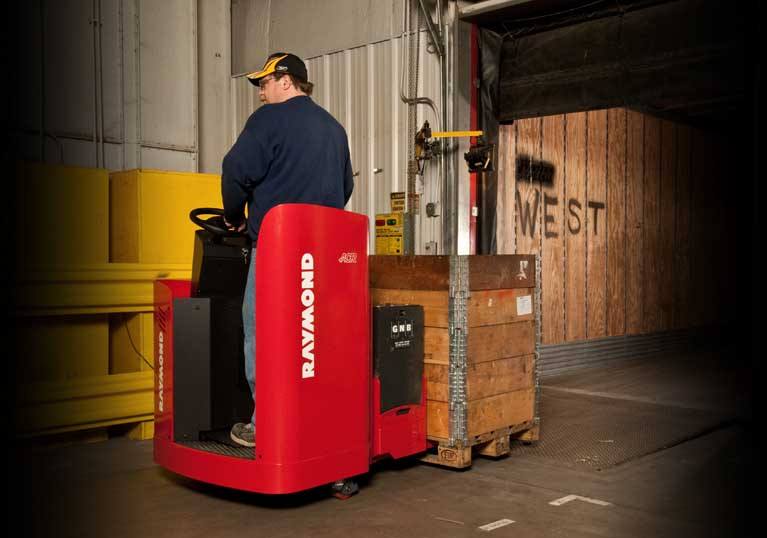 Raymond Rideable Jack Raymond 8900 Riding Pallet Jack | Rider Pallet Jack