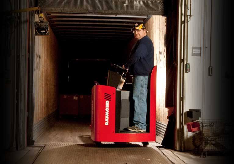 Raymond 8900 Riding Pallet Truck with PowerSteering
