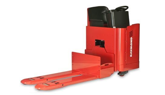 Raymond 8900 Riding Pallet Truck Control Handle with debris diverting bumper