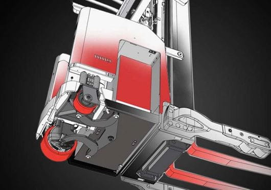 Raymond reach truck undercarriage