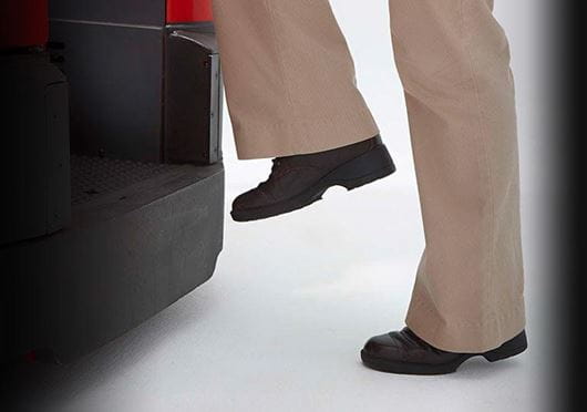 Raymond reach truck step height