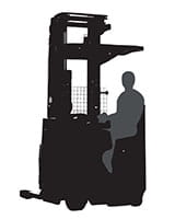 Raymond 7700 Sit Stand reach truck silhouette