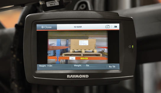 Raymond Vantage Point Camera for High Rack in Narrow Aisle Applications