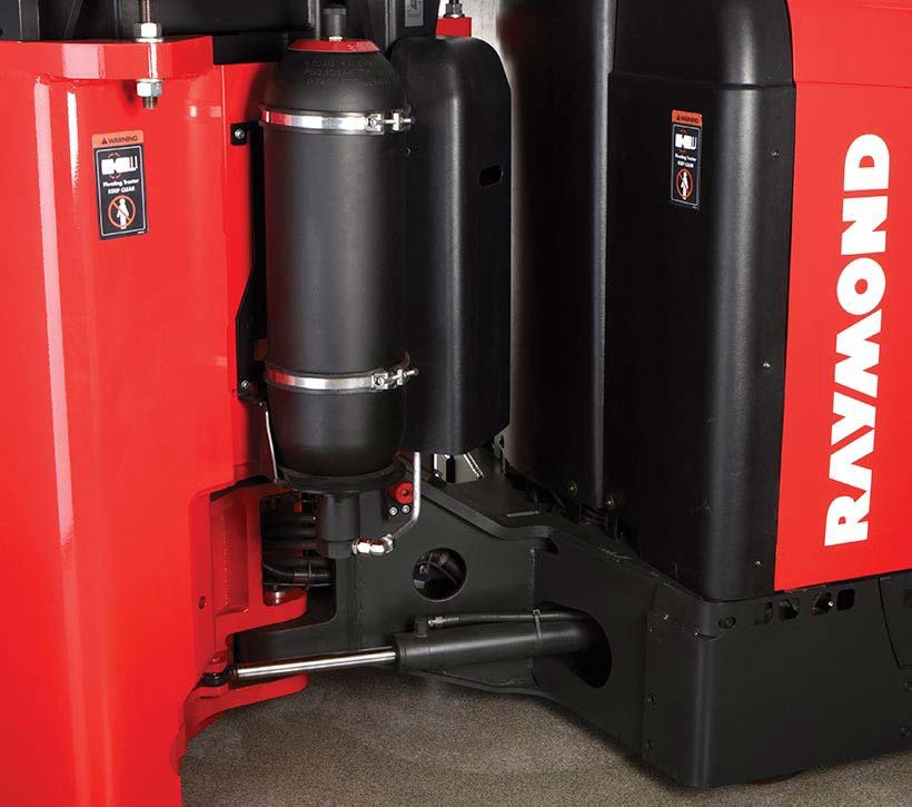 Raymond 9800 Swing Reach Turret Truck Very Narrow Aisle