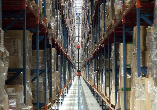 Raymond Transtacker Maximizes Warehouse Storage Density